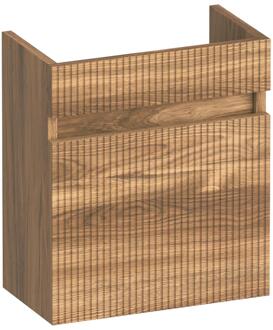 Brauer Joy Wavy Fonteinkast - 40 cm - 1 Deur - Greeploos - Linksdraaiend - Honey