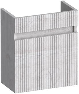 Brauer Joy Wavy Fonteinkast - 40 cm - 1 Deur - Greeploos - Rechtsdraaiend - Forest Seashell