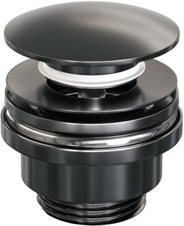 Brauer Klikwaste Brauer Afvoerplug Messing Binnenwerk 5/4 Geborsteld Gunmetal Brauer