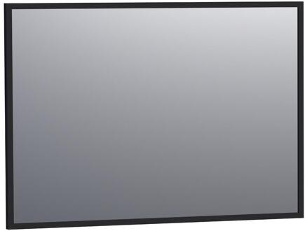 Brauer Onyx Spiegel - 100 cm - Rechthoekig - Zwart Geborsteld Frame