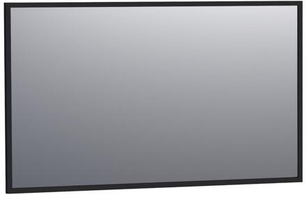 Brauer Onyx Spiegel - 120 cm - Rechthoekig - Zwart Geborsteld Frame