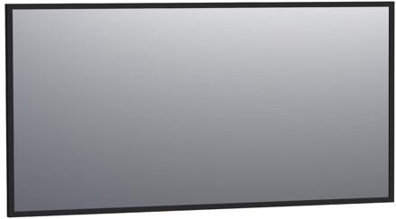 Brauer Onyx Spiegel - 140 cm - Rechthoekig - Zwart Geborsteld Frame