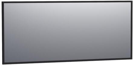 Brauer Onyx Spiegel - 160 cm - Rechthoekig - Zwart Geborsteld Frame