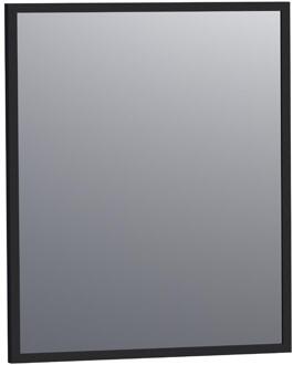 Brauer Onyx Spiegel - 60 cm - Rechthoekig - Zwart Geborsteld Frame