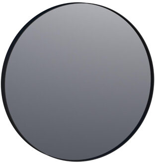 Brauer Onyx spiegel - 70 rond zwart geborsteld frame SP-ON70ROZ Aluminium geborsteld (zilver)