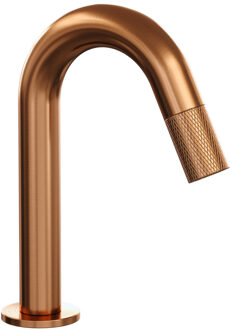 Brauer Opbouw Fonteinkraan Brauer Copper Carving Edition Met Gebogen Uitloop Koper Geborsteld PVD