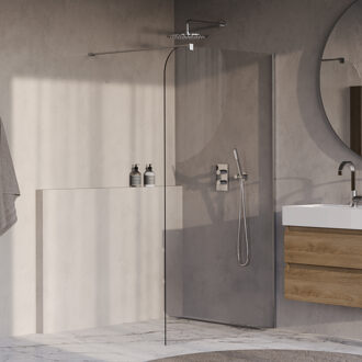 Brauer Orion inloopdouche helder glas 120x200 incl. glascoating chroom