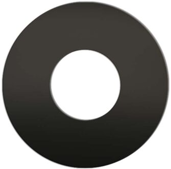 Brauer Overloopring Brauer Black Edition Mat Zwart Wit Chroom