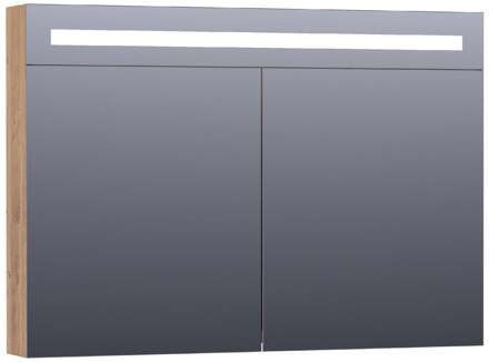 Brauer Promise Deluxe Spiegelkast - 100 cm - met Directe Verlichting - 2 Dubbelzijdige Spiegeldeuren - Chateau