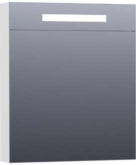 Brauer Promise Deluxe Spiegelkast - 100 cm - met Directe Verlichting - 2 Dubbelzijdige Spiegeldeuren - Mat Wit