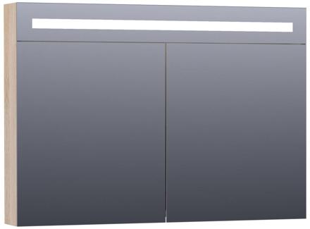 Brauer Promise Deluxe Spiegelkast - 100 cm - met Directe Verlichting - 2 Dubbelzijdige Spiegeldeuren - Sunlit