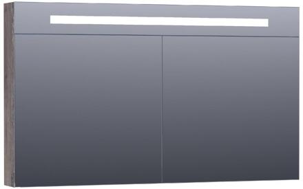 Brauer Promise Deluxe Spiegelkast - 120 cm - met Directe Verlichting - 2 Dubbelzijdige Spiegeldeuren - Driftwood