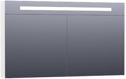 Brauer Promise Deluxe Spiegelkast - 120 cm - met Directe Verlichting - 2 Dubbelzijdige Spiegeldeuren - Hoogglans Wit