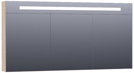Brauer Promise Deluxe Spiegelkast - 140 cm - met Directe Verlichting - 3 Dubbelzijdige Spiegeldeuren - Sunlit