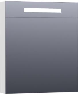 Brauer Promise Deluxe Spiegelkast - 80 cm - met Directe Verlichting - 2 Dubbelzijdige Spiegeldeuren - Mat Wit