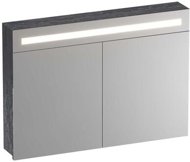 Brauer Promise Spiegelkast - 100 cm - met Directe Verlichting - 2 Enkelzijdige Spiegeldeuren - Damascus