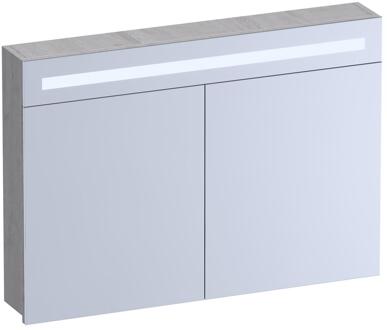 Brauer Promise Spiegelkast - 100 cm - met Verlichting - 2 Spiegeldeuren - Forest Seashell