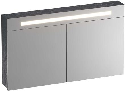 Brauer Promise Spiegelkast - 120 cm - met Directe Verlichting - 2 Enkelzijdige Spiegeldeuren - Damascus