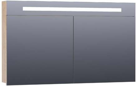 Brauer Promise Spiegelkast - 120 cm - met Directe Verlichting - 2 Enkelzijdige Spiegeldeuren - Sunlit