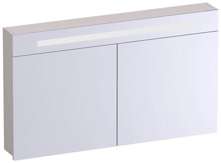 Brauer Promise Spiegelkast - 120 cm - met Verlichting - 2 Spiegeldeuren - Mat Zand