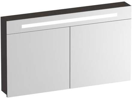 Brauer Promise Spiegelkast - 120 cm - met Verlichting - 2 Spiegeldeuren - Timber Anthracite