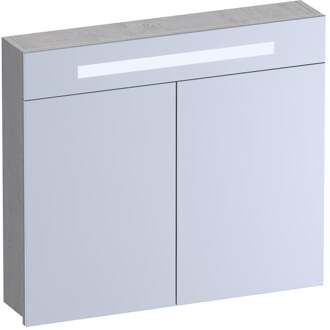 Brauer Promise Spiegelkast - 80 cm - met Verlichting - 2 Spiegeldeuren - Forest Seashell