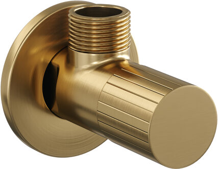 Brauer Stripe hoekstopkraan goud geborsteld PVD
