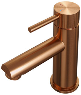 Brauer Stripe Lage Opbouw Wastafelmengkraan - model A - koper geborsteld PVD 5-GK-001-HD7