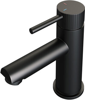 Brauer Stripe lage opbouw wastafelmengkraan model A mat zwart