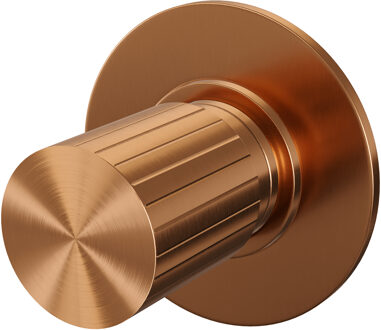 Brauer Stripe losse inbouw stopkraan met in- en afbouwdelen koper geborsteld PVD