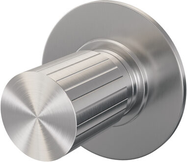 Brauer Stripe losse inbouw stopkraan met in- en afbouwdelen RVS-kleurig geborsteld PVD