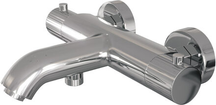 Brauer Stripe opbouw baddouche thermostaatkraan chroom