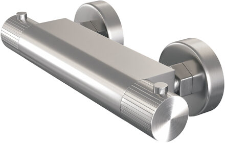 Brauer Stripe opbouw douche thermostaatkraan RVS-kleurig geborsteld PVD