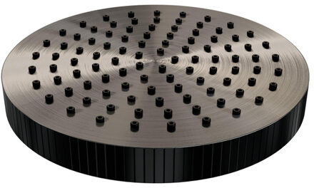 Brauer Stripe Regendouchekop - 25cm - gunmetal geborsteld PVD 5-GM-466 gunmetal (antraciet)