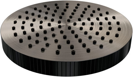 Brauer Stripe Regendouchekop - 25cm - gunmetal geborsteld PVD 5-GM-466 gunmetal (antraciet)