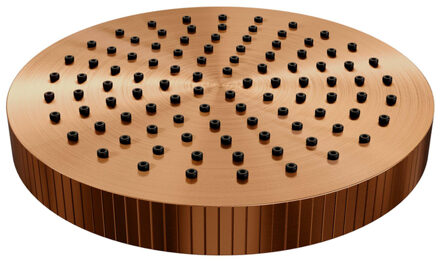 Brauer Stripe Regendouchekop - 25cm - koper geborsteld PVD 5-GK-466