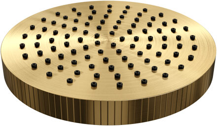 Brauer Stripe regendouchekop Diameter 25 cm goud geborsteld PVD