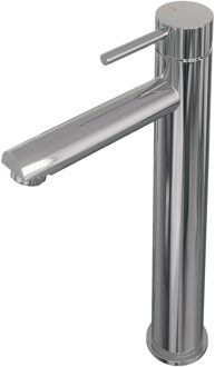 Brauer Stripe verhoogde opbouw wastafelmengkraan model A chroom