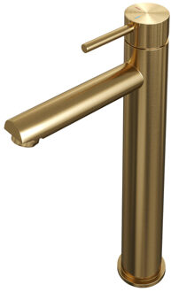 Brauer Stripe Verhoogde Opbouw Wastafelmengkraan - model A - goud geborsteld PVD 5-GG-002-HD7