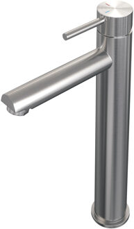 Brauer Stripe Verhoogde Opbouw Wastafelmengkraan - model A - RVS-kleurig geborsteld PVD 5-NG-002-HD7