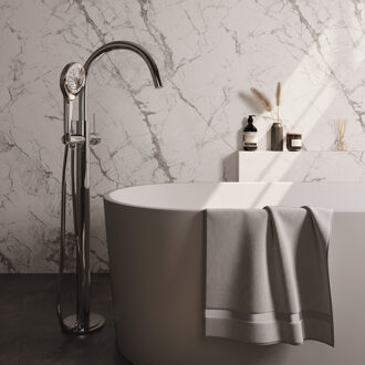 Brauer Stripe Vrijstaande Badmengkraan - SET 02 - 3-standen handdouche - doucheslang - chroom 5-CE-338