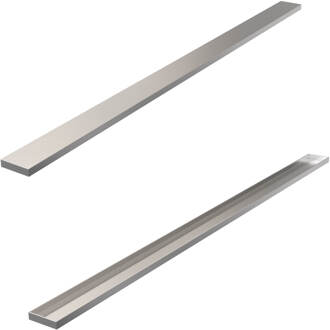 Brauer Tegelinlegrooster Brauer Chrome Edition Omkeerbaar tbv Douchegoot STD/W/PS 110x7 cm Inclusief Afstandhouders RVS