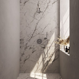 Brauer Thermostatische Inbouwdoucheset Brauer Brushed Edition Met Ronde Afdekplaat (Alle Opties) Chroom