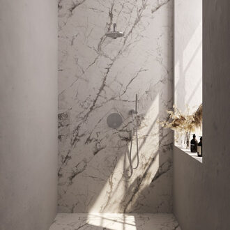 Brauer Thermostatische Inbouwdoucheset Brauer Carving Met Ronde Afdekplaat Chroom (Alle Opties)