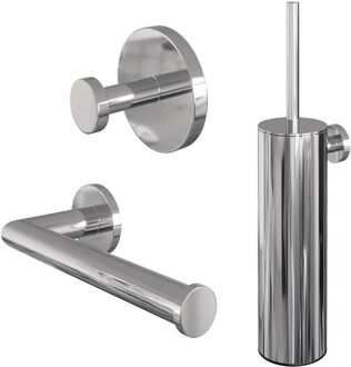 Brauer Toiletaccessoire Set Brauer Chrome 3-in-1 Chrome Brauer