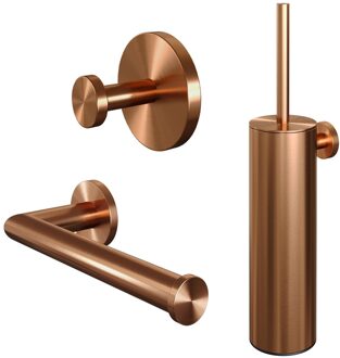 Brauer Toiletaccessoire Set Brauer Copper 3-in-1 met PVD coating Geborsteld Koper Brauer