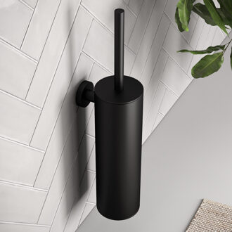 Brauer Toiletborstelset Brauer Black Wandmontage met PVD coating Mat Zwart Brauer