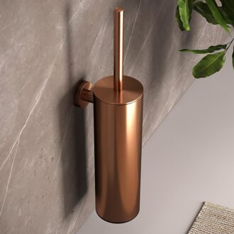 Brauer Toiletborstelset Brauer Copper Wandmontage met PVD coating Geborsteld Koper Brauer