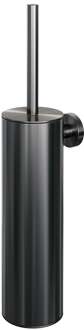 Brauer Toiletborstelset - Hangend - Gunmetal Geborsteld Pvd