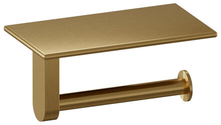 Brauer toiletrolhouder - 18cm - Goud geborsteld 5-GG-223